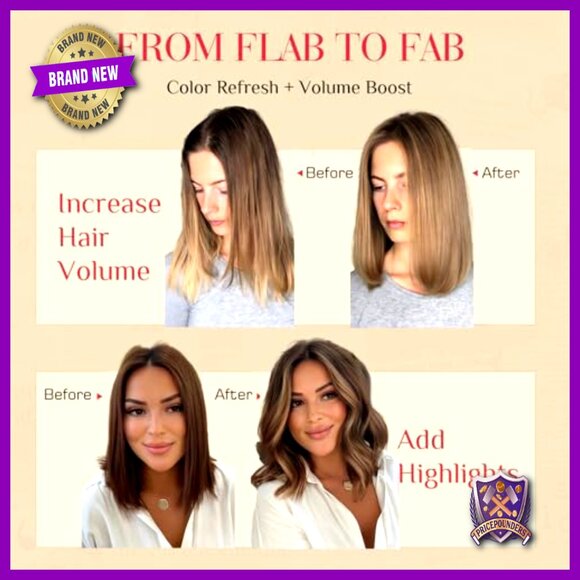Real Human Hair Clip-In Extensions, 10 Inches, 6 Piece Set, Single Clip Design main image 6